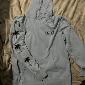 Baby blue American eagle hoodie